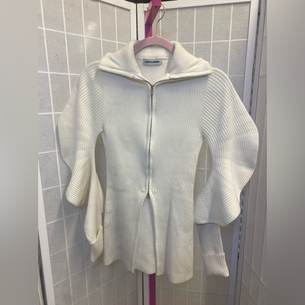 Low Classic Women's Ivory Cowl Neck Sweater
